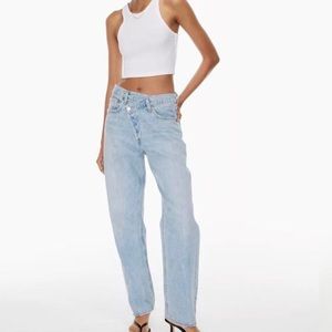 AGOLDE criss cross upsized jean
